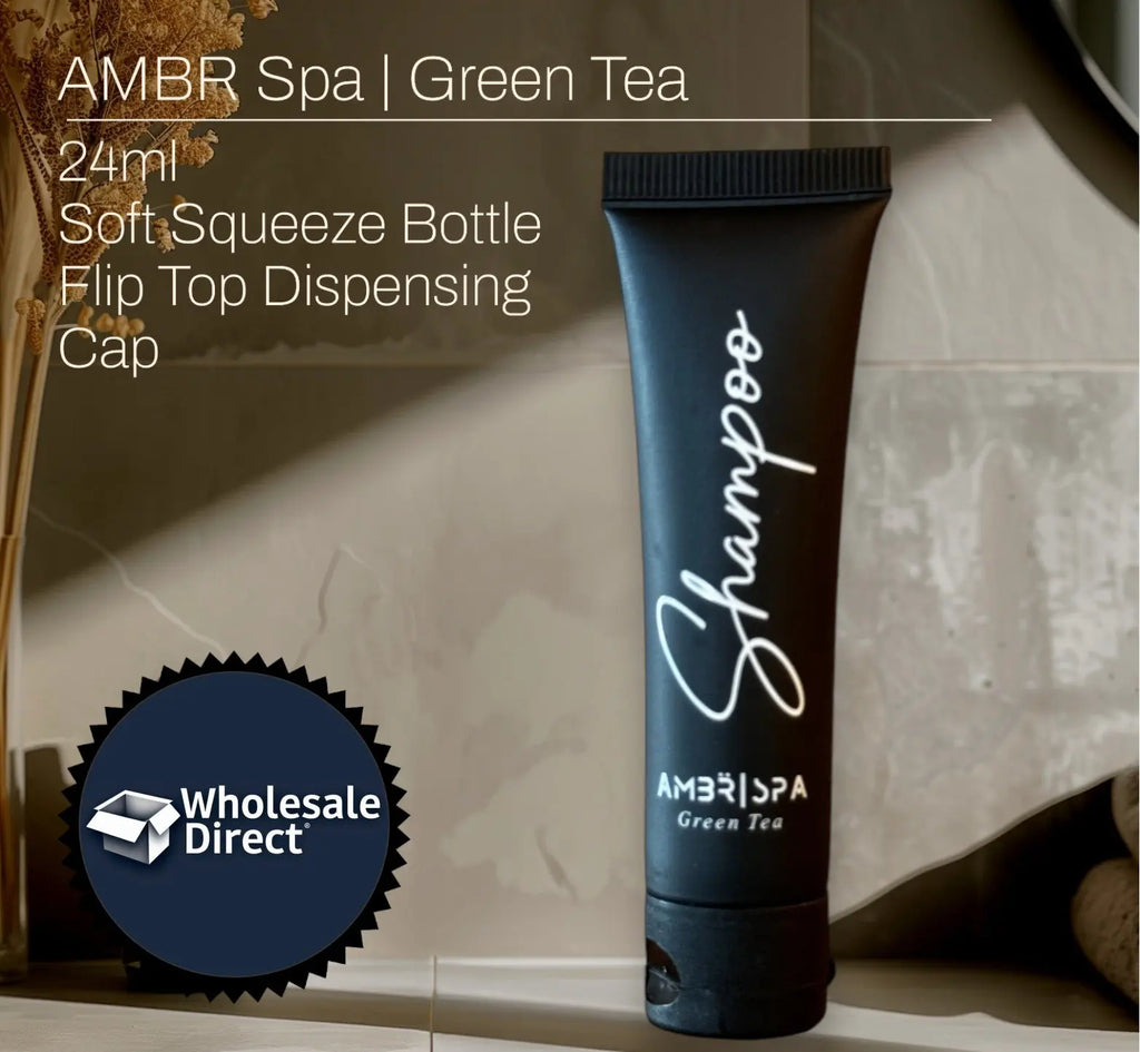 Hotel Supplies AMBR Spa Shampoo 100 pack ON SALE! Hotel Supplies Canada by Custom Amenities Inc