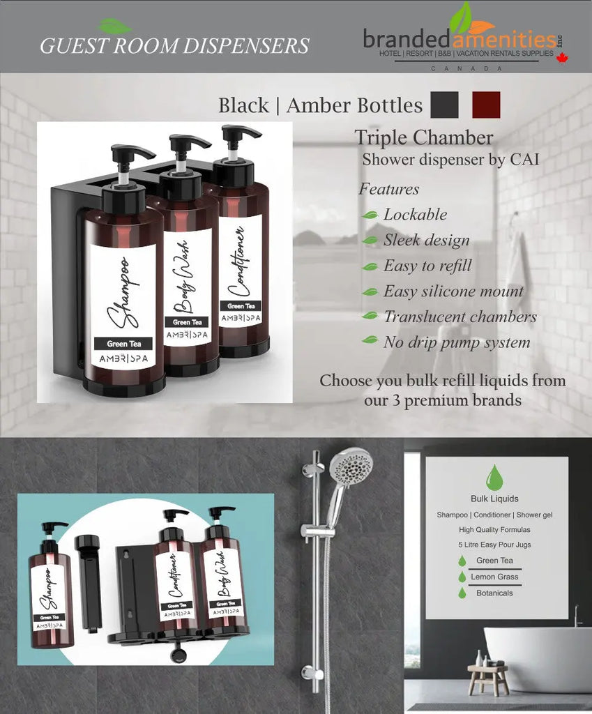 Hotel Shampoo Dispenser AMBR SPA Hotel Supplies Canada