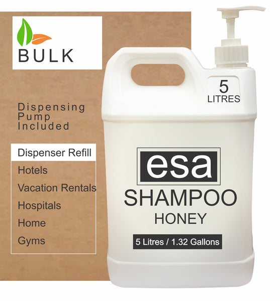 Bulk Shampoo ESA 5L 1 per case Hotel Supplies Canada by Custom Amenities Inc